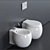 Planet Wall-hung Toilet & Bidet 3D model small image 2