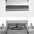 3DMax Bed - UVW Unwrapped 3D model small image 2