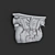 Carved Capital 3D model small image 2