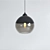 Noir Globe Pendant Light 3D model small image 2