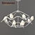 Divinare Tucano 9656Q03: Stunning White Metal & Acrylic Pendant Light 3D model small image 2