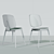 Sleek and Stylish BoConcept Chair 3D model small image 3
