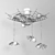 Divinare Ragno Chandelier - 8-Light Chrome Pendant 3D model small image 3