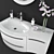 Vanessa Botticelli Collection: Tumba, Penall, Mirror & Grohe Mixer. 3D model small image 2