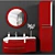 Vanessa Botticelli Collection: Tumba, Penall, Mirror & Grohe Mixer. 3D model small image 3