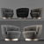 Minotti Jacques: Elegant Armchair 3D model small image 1