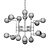 Divinare Dallas 3360Q15: Antique Brass Chandelier 3D model small image 3