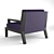 Modern Upholstered Armchair - 3DMax 2014 Archive 3D model small image 3