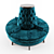 Classic Designer Circle Banquette Sofa 3D model small image 1