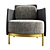 Modern Minotti Tape Armchair: Sleek Design for Comfort 3D model small image 2