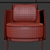 Modern Minotti Tape Armchair: Sleek Design for Comfort 3D model small image 3