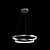 Modern LED Designer Chandelier 3D model small image 3