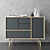 Modern Milton Highboard: Stylish & Functional 3D model small image 1