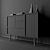 Modern Milton Highboard: Stylish & Functional 3D model small image 3