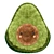 Plush Avocado Toy 3D model small image 2