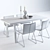 Elegant Bernhard Dining Set 3D model small image 3