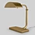 Elegant Aged Brass Desk Lamp 3D model small image 1