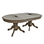 Veneer Dining Table: Modern and Elegant 3D model small image 3