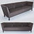  Modern Lounge Sofa - 290 cm Width, Comfortable Seating 3D model small image 1