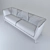  Modern Lounge Sofa - 290 cm Width, Comfortable Seating 3D model small image 3