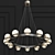 Stunning Stilnovo Italian Chandelier 3D model small image 1