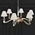 Elegant Myrna Chandelier: Gun Metal 3D model small image 2