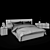 Nordli Bed Set with Headboard, Chest of Drawers & Cabinet 3D model small image 2