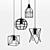 Industrial Cage Pendant Lights 3D model small image 1