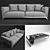 Modern Faubourg Sofa & Coffee Table 3D model small image 1