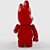 Bearbrick Series 36: 28cm Tall Plastic Figure 3D model small image 2