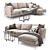 Modular Sofa MAYA: Versatile Comfort 3D model small image 1