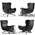 Minotti JENSEN Leather Chair 3D model small image 2