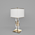 Brass Crystal Rod Table Lamp 3D model small image 1