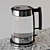 Glass Electric Kettle & Coffee Maker 3D model small image 3