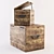 Customizable Wood Storage Box 3D model small image 2