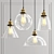 Retro Industrial Pendant Lights 3D model small image 1