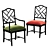 Elegant Ladies Chair 3D model small image 2