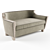 Milano Collection Acquamarina Sofa: Elegant Design & Comfort 3D model small image 1