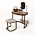 Elegant Dressing Table - Maskara Coiffeuse 3D model small image 1