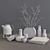 Minimalist Decor Set by Norm Architects 3D model small image 2