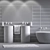 Esedra Bull Collection: Stylish & Spacious Bathroom 3D model small image 3