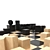 Bauhaus Chess Set: Modern Minimalism 3D model small image 3