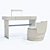 Elegant Baxter HAZEL Table 3D model small image 3