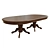  Elegant Threaded Dining Table 3D model small image 1