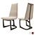 Vladimir Kagan Tee Back Chair: Sleek & Stylish Dining Seating 3D model small image 1