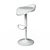 Minimalist Ergonomic Bar Stool 3D model small image 3