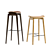 Modern Scandinavian Design Stool 3D model small image 3