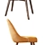 West Elm Mid-Century Dining Chair Set 3D model small image 2