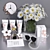 Daisy Blossom: Marc Jacobs Decor Set 3D model small image 1