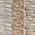 Modern Stone Wall Set - Vray Material 3D model small image 1